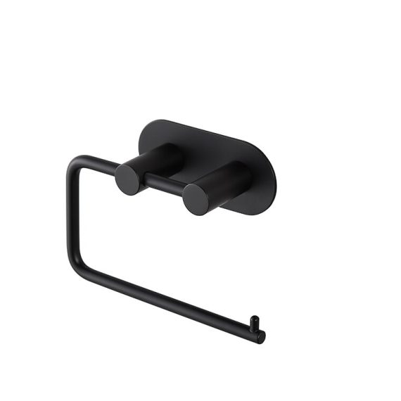 Portarollos Baho Bolt negro (adhesivo 3M)