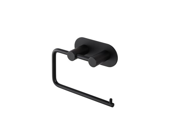 Portarollos Baho Bolt negro (adhesivo 3M)