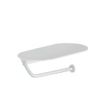Portarrollos Baho Loops blanco mate (adhesivo)