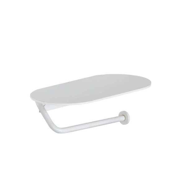 Portarrollos Baho Loops blanco mate (adhesivo)