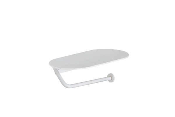 Portarrollos Baho Loops blanco mate (adhesivo)