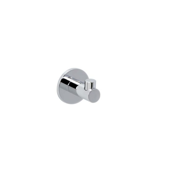 Percha Baho Stick Round Cromo (adhesivo)