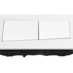 Pulsador para sanitario COMPO/ERIO blanco rectangular