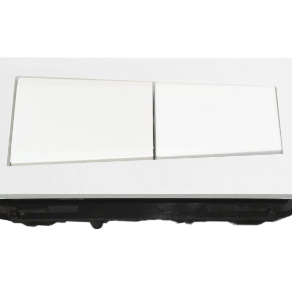 Pulsador para sanitario COMPO/ERIO blanco rectangular