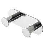 Percha doble Baho Bolt cromo pulido (adhesivo 3M)