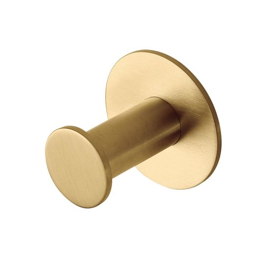 Percha Baho Bolt oro cepillado (adhesivo 3M)