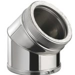 Pz.Bofill codo 45º doble pared diam. 150