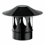 Pz.Bofill sombrerete antiviento vitrificado negro mate diam.150