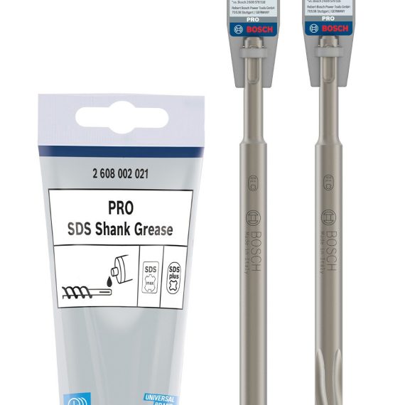 Bosch Conjunto cinceles sds plus y grasa de mantenimiento 2609390576/2608002021