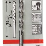 Pz.broca Bosch cyl-3 piedra 4x40x75
