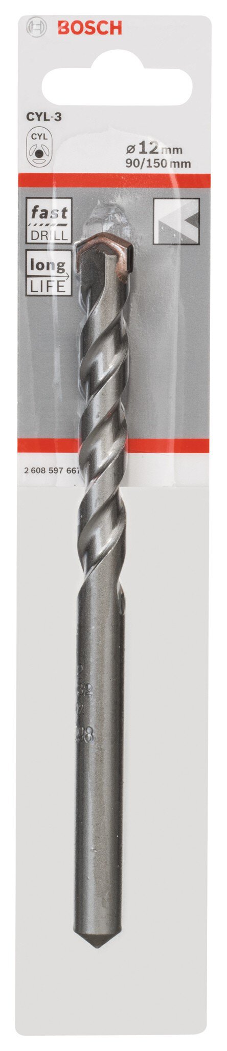 Ud.broca Bosch cyl-3 pedra 12x90x150