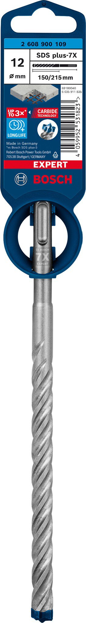 Ud.broca Bosch SDS-plus-7X 12X150X215