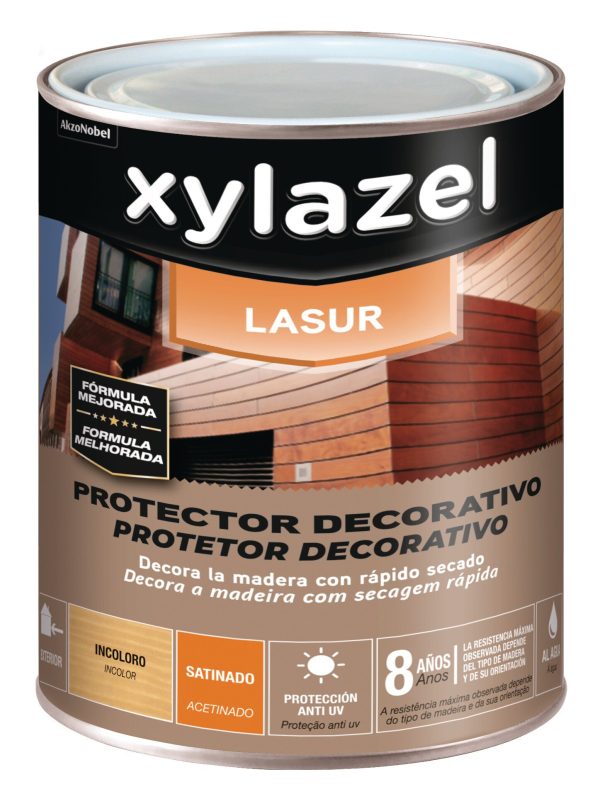 Pot Xylazel protector fusta lasur satinat incolor 750ml
