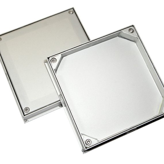 Marco y tapa registro 40x40 reversible acero