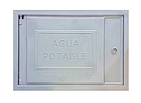 Tapa registre paret alumini 30x45 aigües potables (cat.)