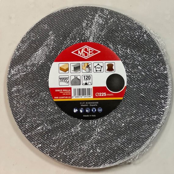 Pack 5 Un. Discos Cevik de malla lijado sin polvo 225mm grano 80