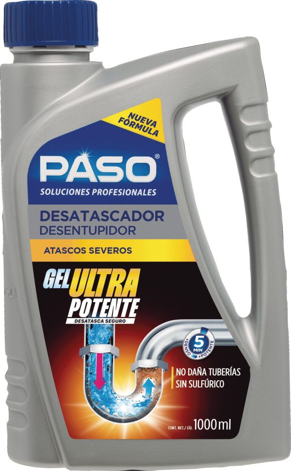 Bote Paso desatascador gel express 1l