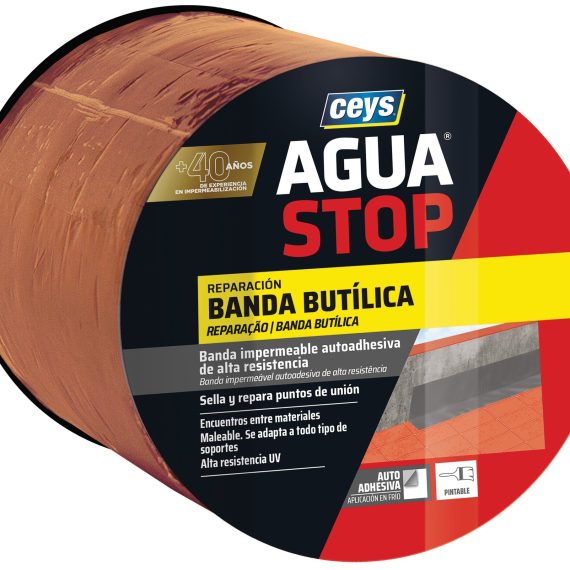 Ud. Ceys Aguastop banda imp. Butilo teja 30cmx10m