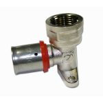 Pz. codo con soporte 16×1/2
