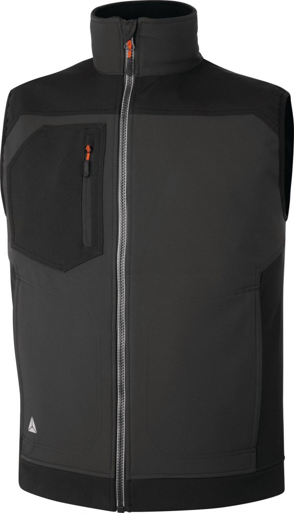 Pz.Deltaplus chaleco Softshell Holen gris/negro t.xxl