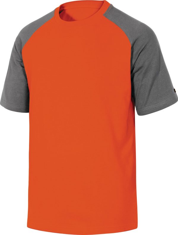 PC. DELTAPLUS T-SHIRT GENOA ORANGE-GREY 3XL