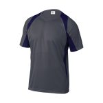 Pz.Deltaplus camiseta bali gris/azul marino t.l