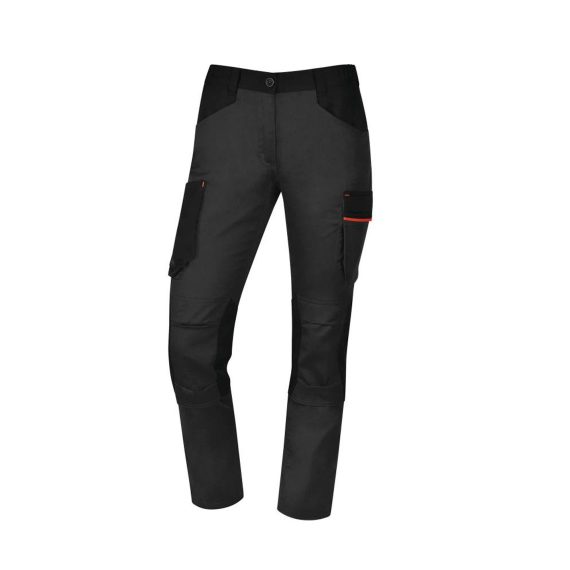 Ud. Deltaplus pantaló dona Mach2 gris fosc-taronja XL