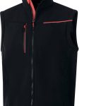 Pz. Deltaplus chaqueta Softshell SOCCIA Negro-Rojo XXL
