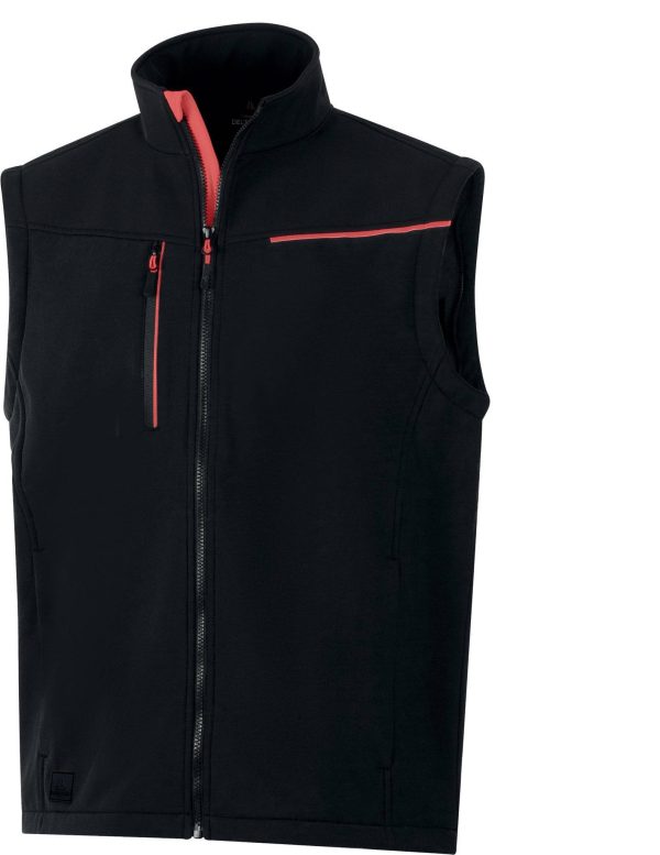 Pc. Deltaplus softshell jacket SOCCIA Black-Red XXL