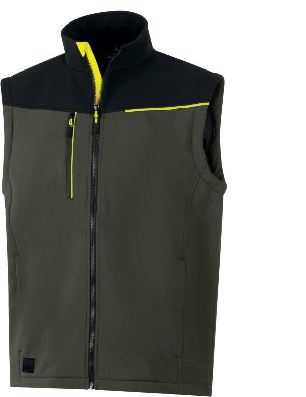 Pz. Deltaplus chaqueta Softshell SOCCIA Kaki-Negro XL