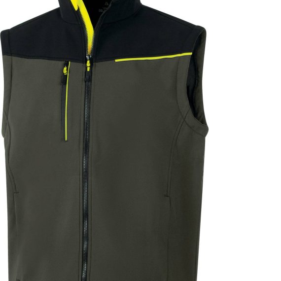 Ud. Deltaplus jaqueta Softshell SOCCIA Kaki-Negre XXL