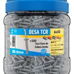 Caja desa taco clavo 6×32 perfileria 500u ref. QC305506