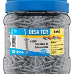 Caja desa taco clavo 6×40 perfileria 500u ref. QC305526