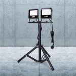 Pz. EDM proyector led doble con tripode 2x30w 6400k 2x2370lm ref.70414
