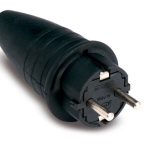 Pz.clavija Famatel 1144 tt 16a-250v goma negro