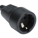 Pz.base Famatel 2104 tt 16a-250v caucho negro