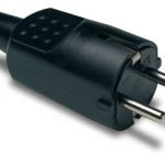 Pz.clavija Famatel 1104 4.8mm caucho 16a-250v neg