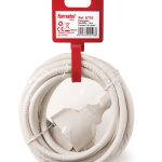 Pz.prolongacion Famatel 2985 16a 3×1.5 5m blanco