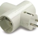 Pz.adaptador Famatel 1303 triple tt ceram. 16a-250v
