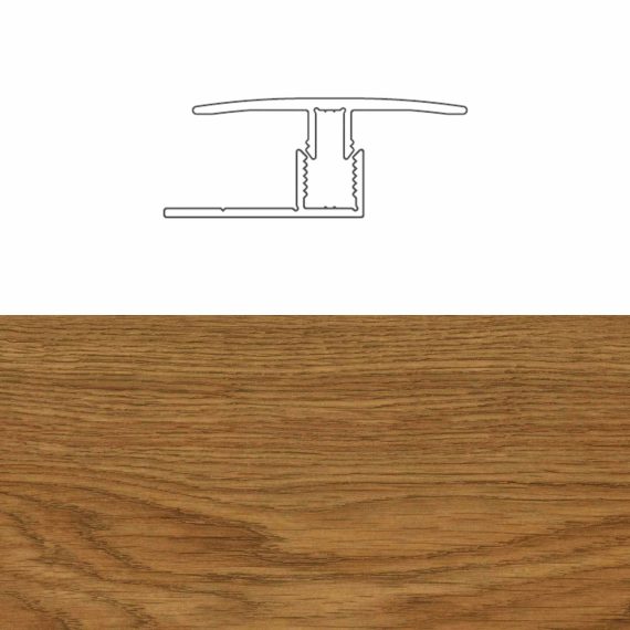 Pz.suelo laminado Designers perfil aluminio expansion C156 new nogal 2.40 ml