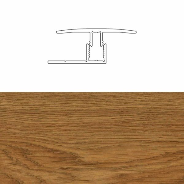 Pz.suelo laminado Designers perfil aluminio expansion C156 new nogal 2.40 ml