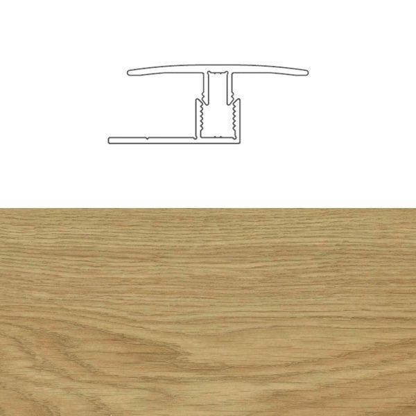 Pz.suelo laminado Designers perfil aluminio expansion C021 new roble 2.40 ml