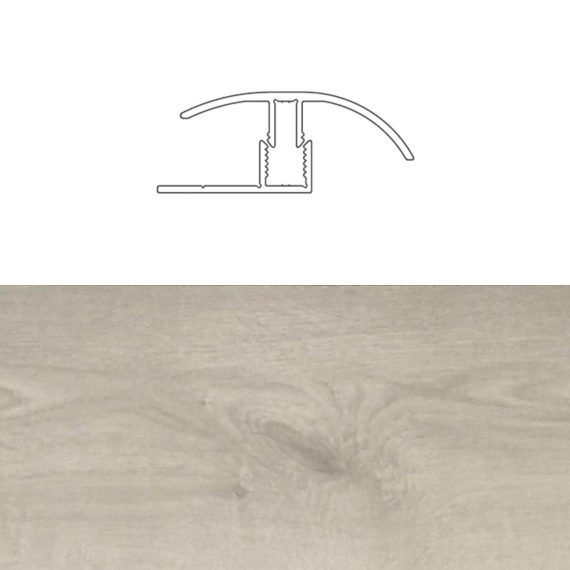 Pz.suelo laminado Designers perfil aluminio transicion C111 toronto 2.40 ml