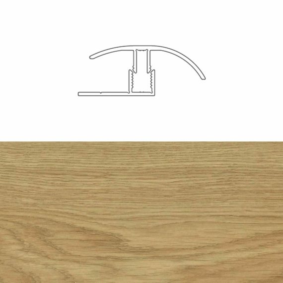 Pz.suelo laminado Designers perfil aluminio transicion C021 new roble 2.40 ml