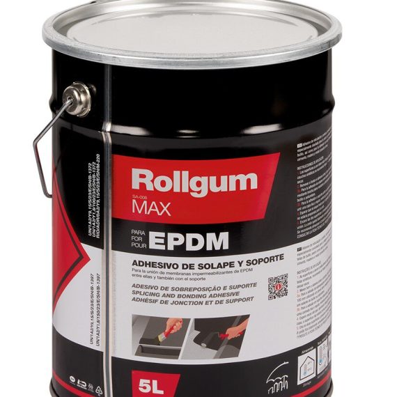 Bote Adhesivo unión láminas impermeabilizantes EPDM Rollgum MAX 5L.