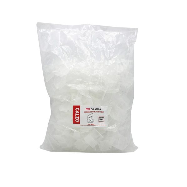 Bag levelling Gamma Plus 250 clips 0.5 mm