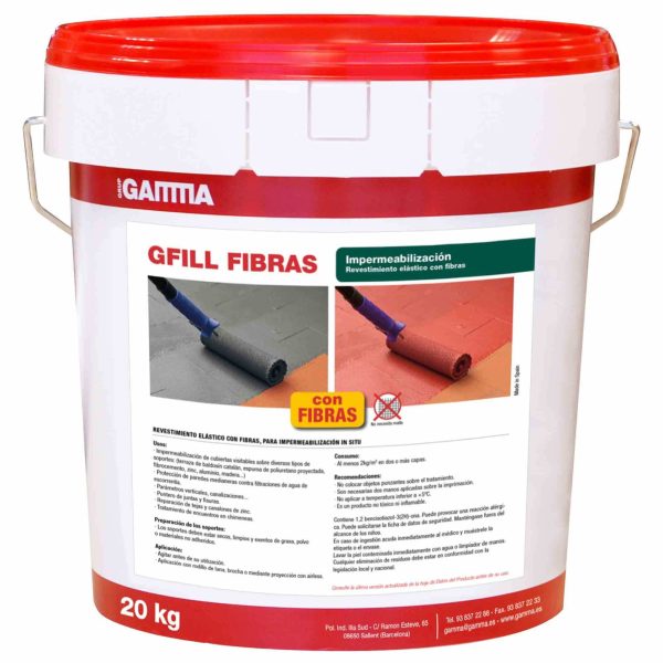 Cubell Gamma gfill fibra vermell teula 20kg