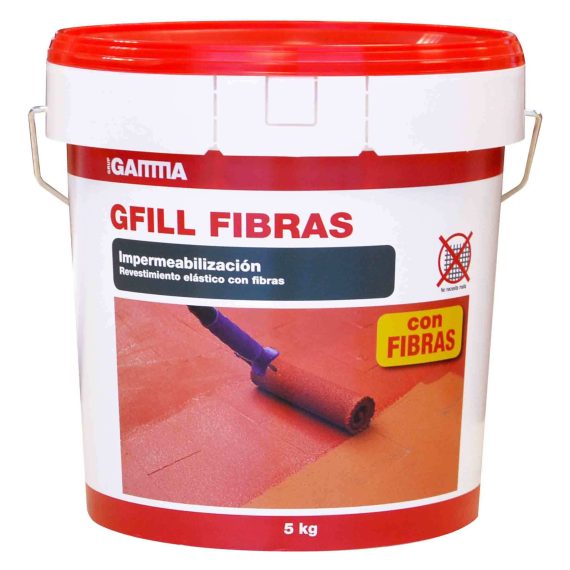 Cubo Gamma gfill fibra rojo teja 5kg
