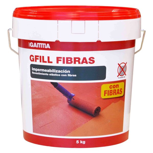 Cubo Gamma gfill fibra rojo teja 5kg