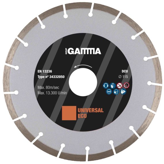 Pz. Gamma disco general obra eco 115x1.8x22.2